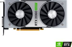 NVIDIA - SUPER NVIDIA GeForce RTX 2060 8GB GDDR6 PCI Express Graphics Card - Black/Silver - Front_Zoom