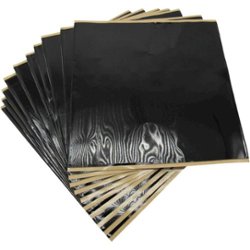 HushMat - Door Kit 10 Sheets 12"x12" Self-Adhesive, Butyl - Black Sound Deadening, Dampening 10 Sq Feet - Black - Front_Zoom