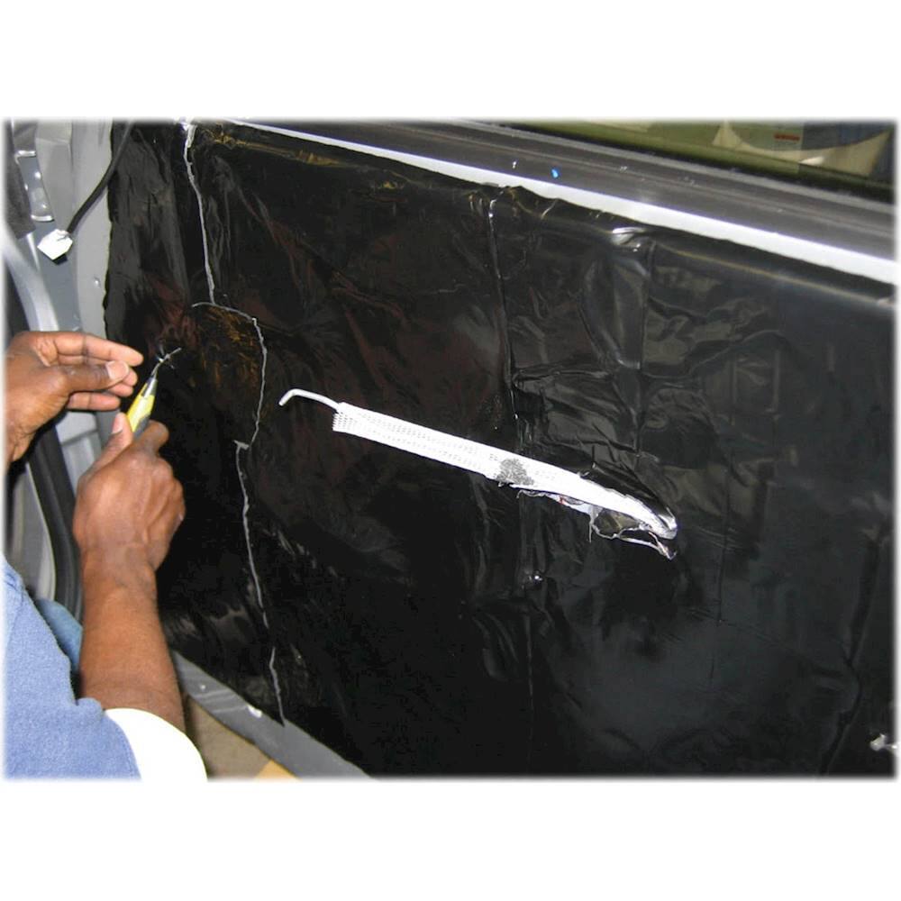 Alt View 14. HushMat - Door Sound-Damping Kit, 10 Sq. Ft. - Stealth Black Foil.