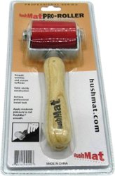 HushMat - Pro Installation Roller Heavy Duty Wood Handle with Rubber Roller, Durable Construction - Red - Alt_View_Zoom_11