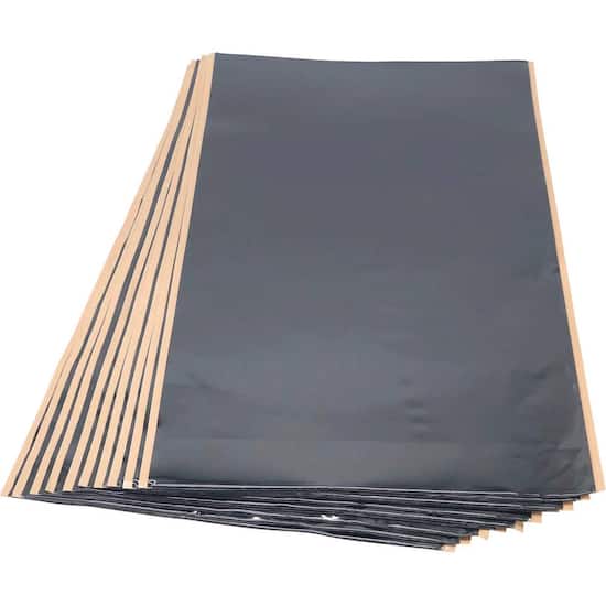 Hushmat Trunk Kit 10 Sheets 12 X23 Self Adhesive Butyl Black Sound Deadening Dampening 19 Sq Feet Black 10300 Best Buy