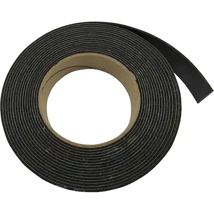 Front. HushMat - Quiet Tape 1" x 20 Foot Roll Single Sided Foam Tape Anti Rattle Tape Secures Wiring - Gold.