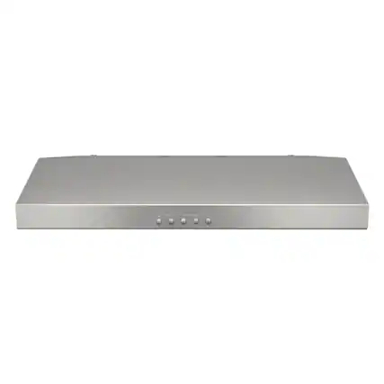 Front. Broan - Glacier 30" Convertible Range Hood - Stainless Steel.