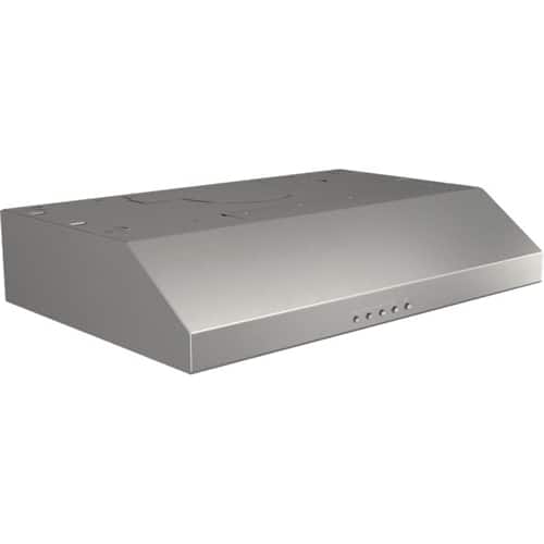Alt View 12. Broan - Glacier 30" Convertible Range Hood - Stainless Steel.