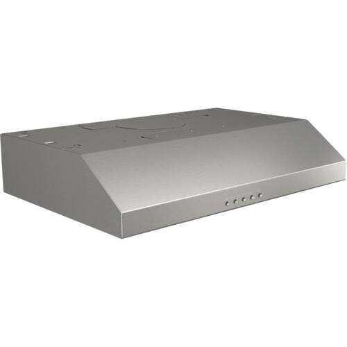 Alt View 12. Broan - Glacier 30" Convertible Range Hood - Stainless Steel.