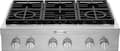 KitchenAid - 36 in. Wide 6 burners Commercial-Style Built-In Gas Cooktop - Stainless Steel