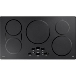 GE Profile - 36" Built-In Electric Induction Cooktop - Black Stainless Steel - Front_Zoom