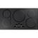 Front. GE Profile - 36" Built-In Electric Induction Cooktop - Black Stainless Steel.
