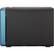 Angle. QNAP - 4-Bay External Network Storage (NAS) - Black/blue.