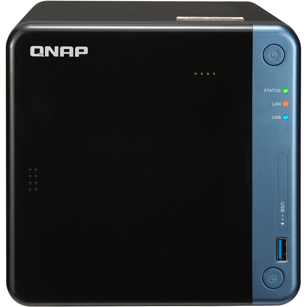 Best Buy: QNAP 4-Bay External Network Storage (NAS) Black/blue 