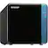 Left. QNAP - 4-Bay External Network Storage (NAS) - Black/blue.