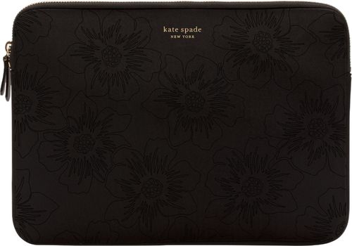 kate spade new york - Sleeve for 13.3" Apple® MacBook® Air - Shiny Black/Reverse Hollyhock Matte