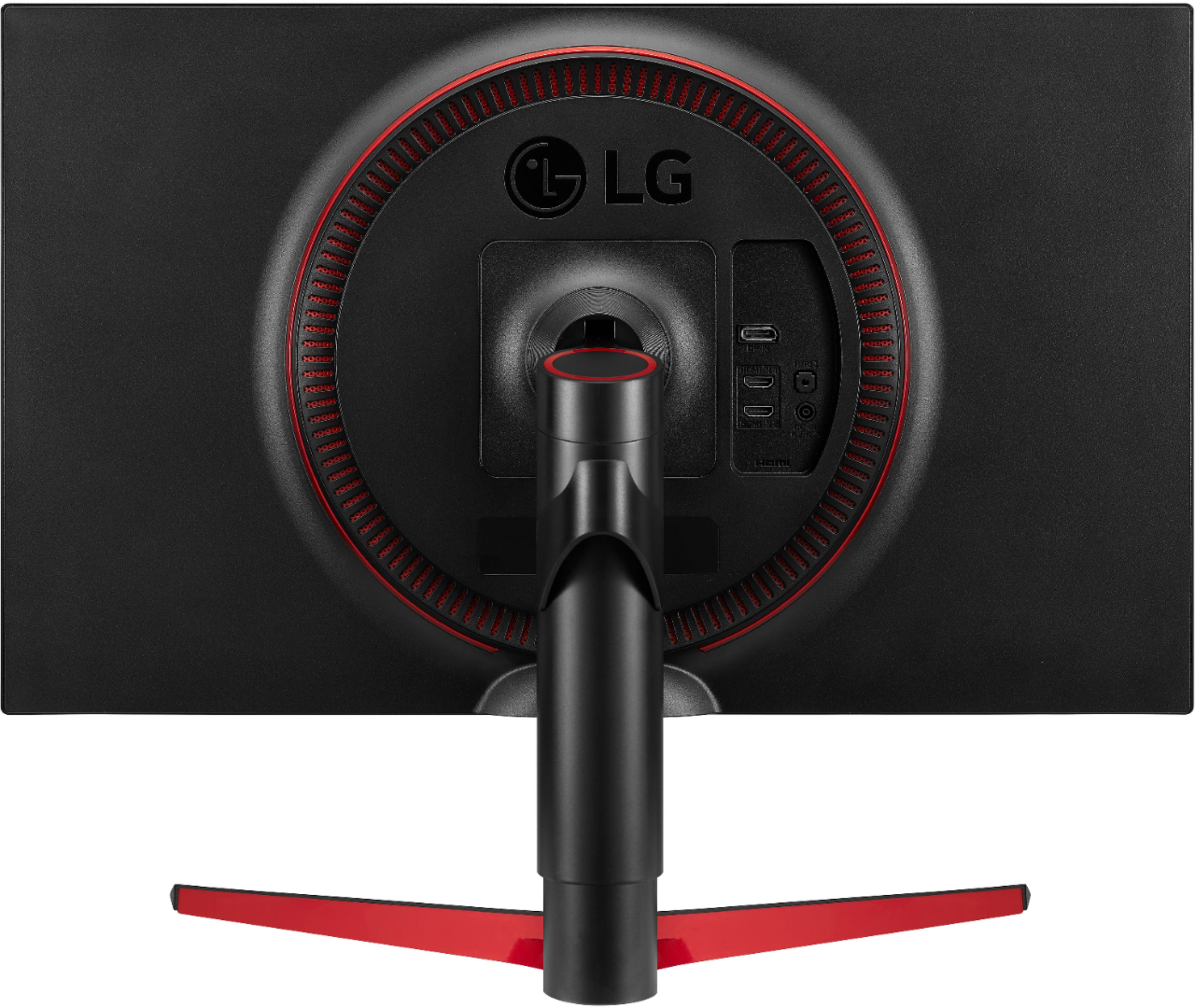 Back View: LG - Geek Squad Certified Refurbished 24" IPS LED 4K UHD FreeSync Monitor - Black