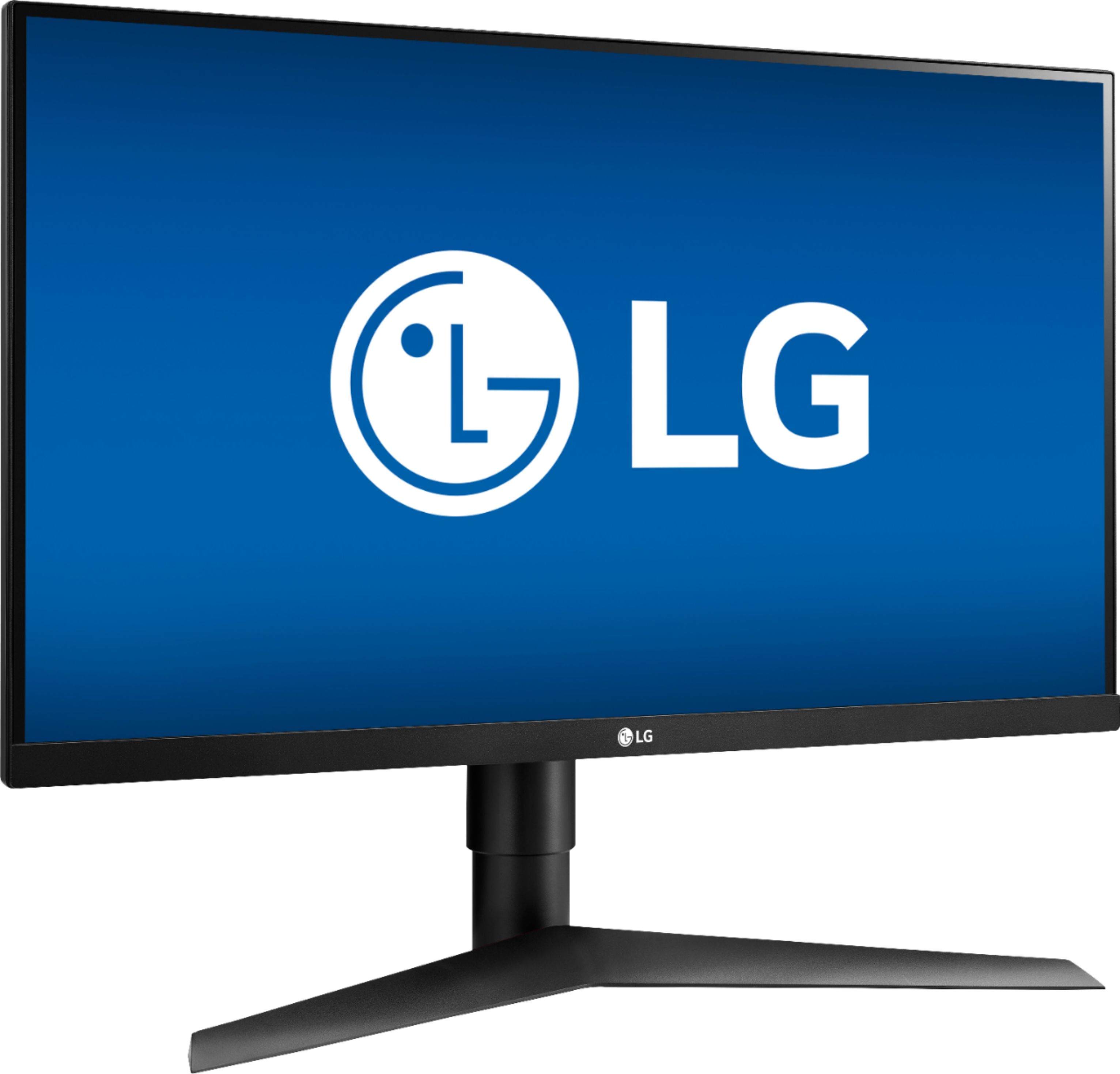 Angle View: LG - Geek Squad Certified Refurbished UltraGear 27" IPS LED FHD FreeSync Monitor - Black