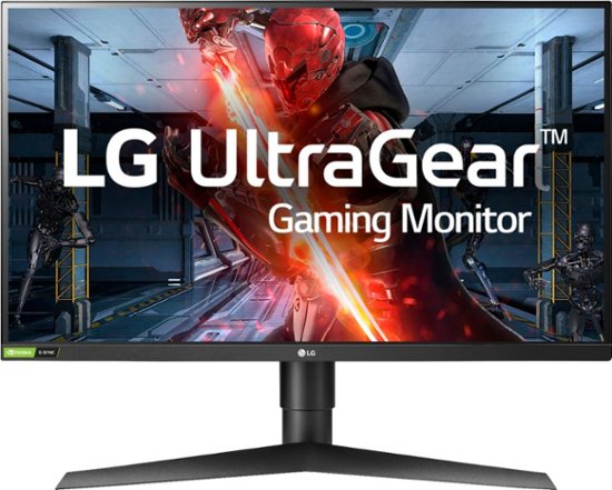 Front Zoom. LG - Geek Squad Certified Refurbished UltraGear 27" IPS LED QHD FreeSync Monitor with HDR - Black.