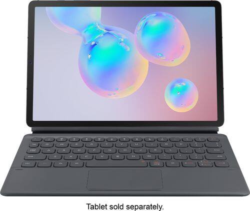 Samsung - Book Cover Keyboard for Galaxy Tab S6 - Gray