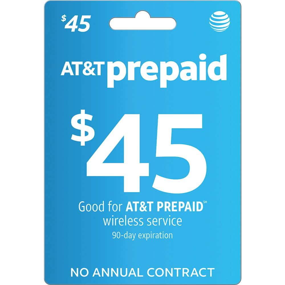 Front. AT&T Prepaid - $45 Refill Code.