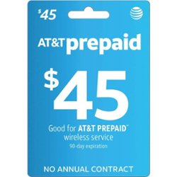 AT&T Prepaid - $45 Refill Code [Digital] - Front_Zoom