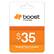 Front. Boost Mobile - Re-Boost $35 Prepaid Phone Card.