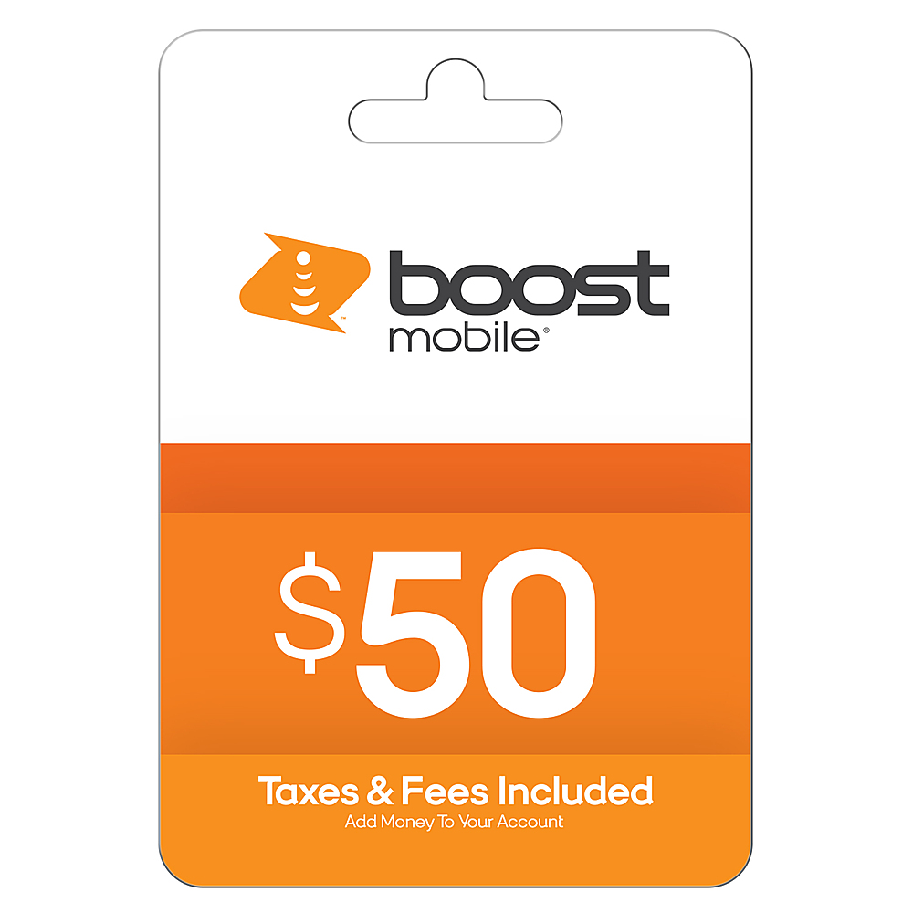 Boost Mobile Re-Boost $50 Prepaid Phone Card [Digital] BOOST $50