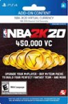Front. 2K - NBA 2K20 450,000 Virtual Currency.