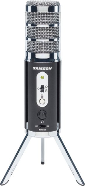 Front Zoom. Samson - Satellite iOS/USB Broadcast Microphone.