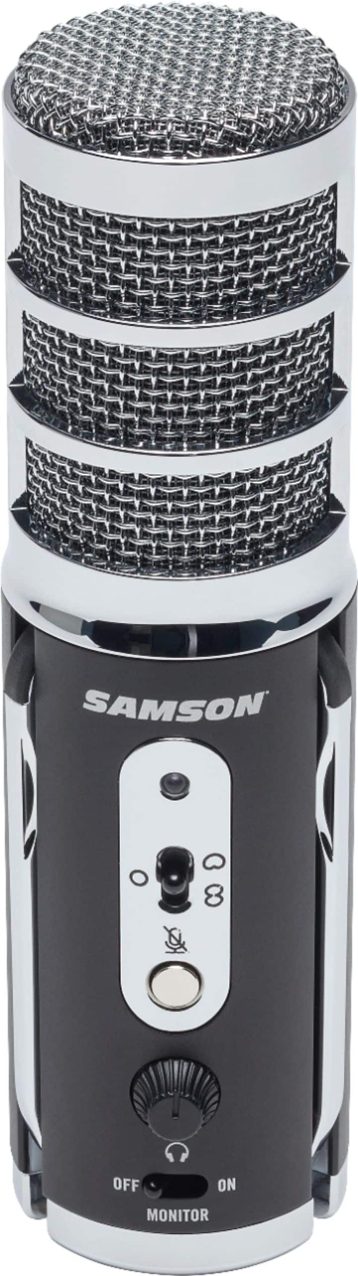 Alt View 12. Samson - Satellite iOS/USB Broadcast Microphone - Silver.