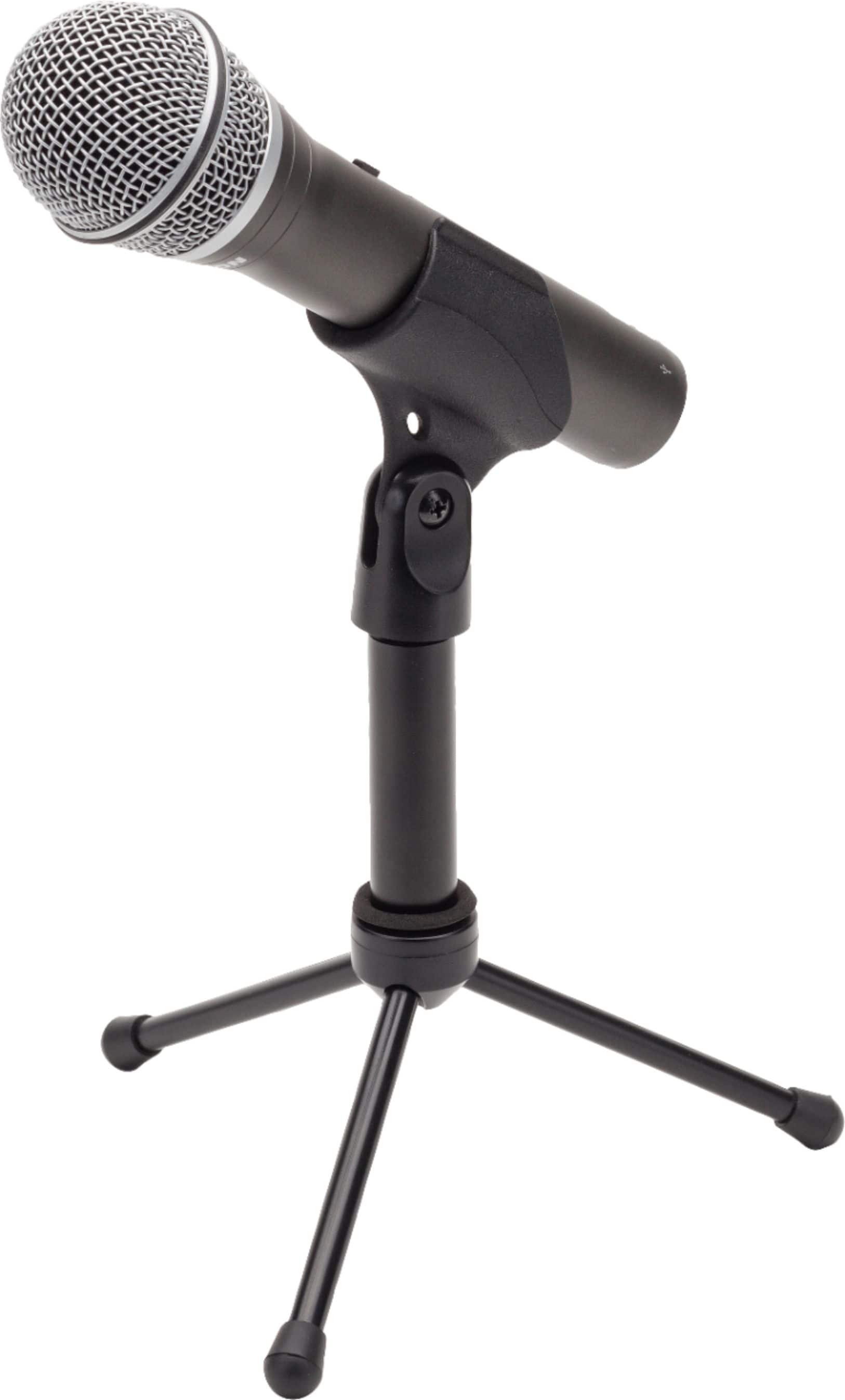 Angle. Samson - Q2U Dynamic USB Microphone - Gray.