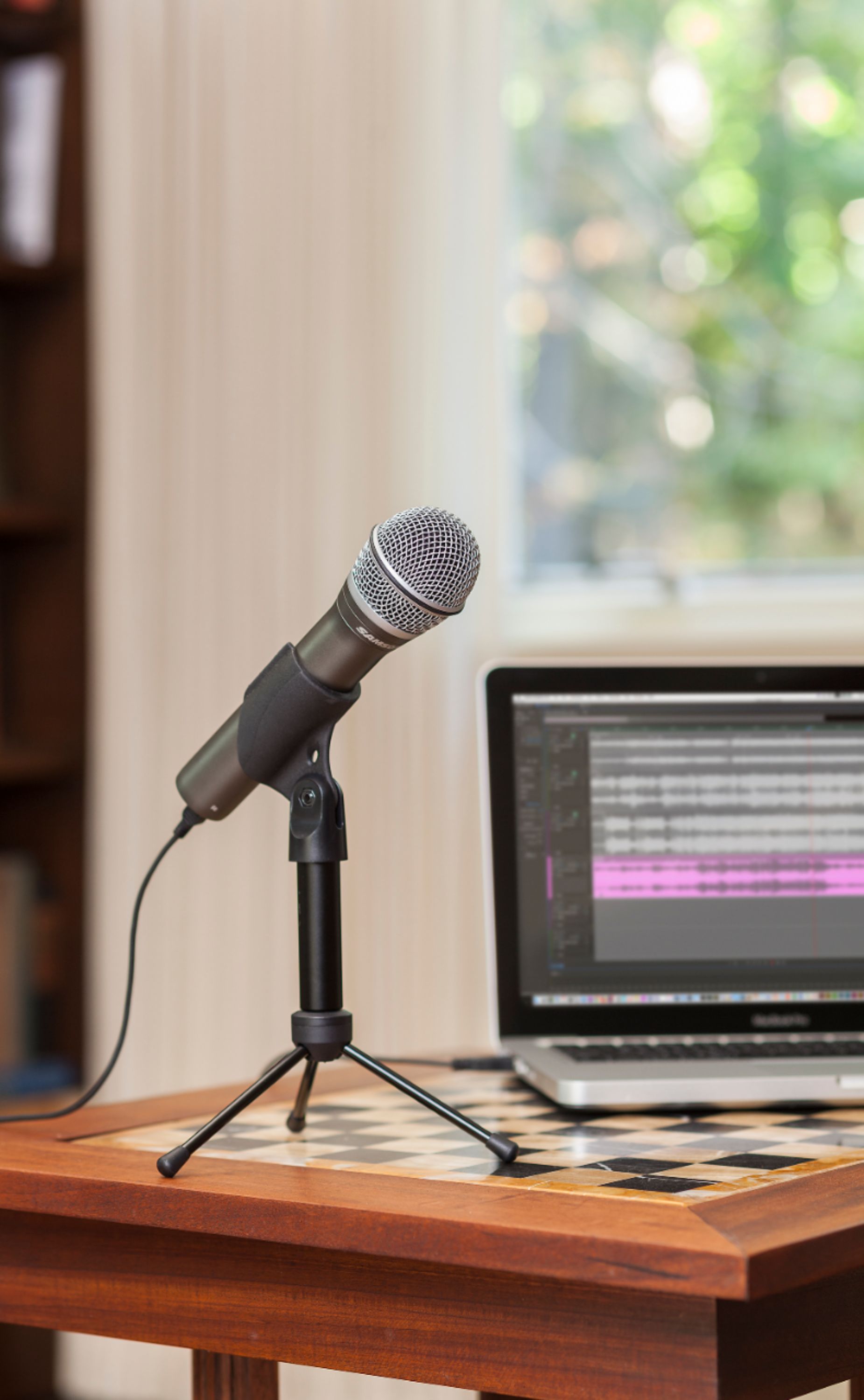 SAMSON Q2U USB+XLR Recording Podcast Dynamic Microphone+Cable+Clip+Vocal  Shield