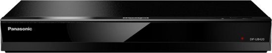 Front Zoom. Panasonic - Streaming 4K Ultra HD Hi-Res Audio DVD/CD/3D Wi-Fi Built-In Blu-Ray Player - Black.