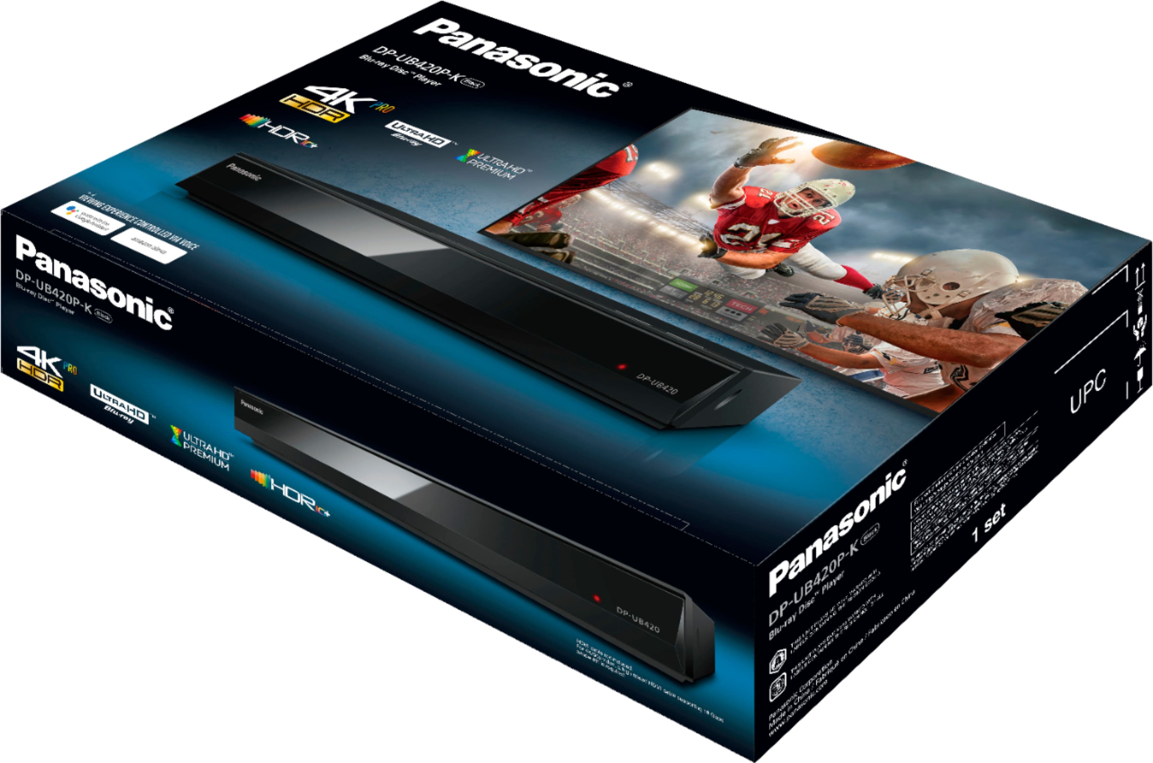 Panasonic Streaming 4K Ultra HD Hi-Res Audio DVD/CD/3D Wi-Fi Built