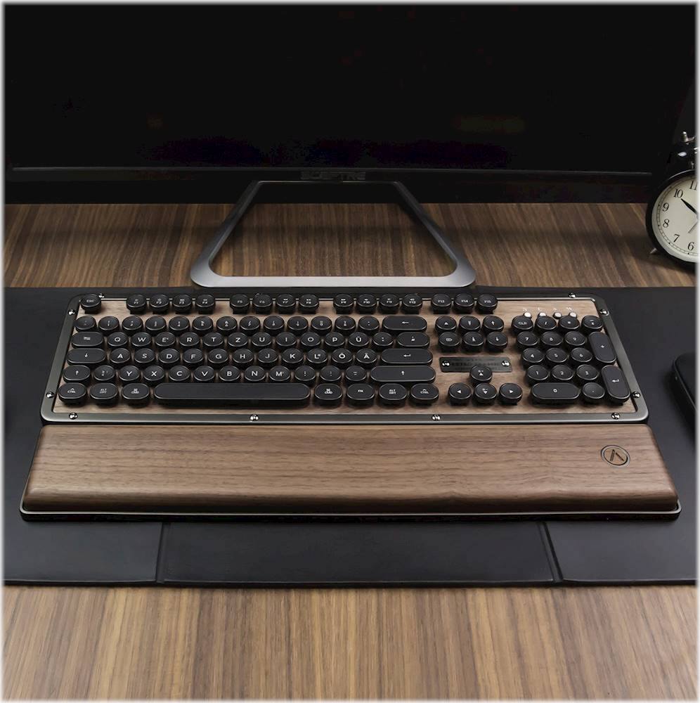 Alt View 12. AZIO - Retro Classic Palm Rest - Elwood Walnut.