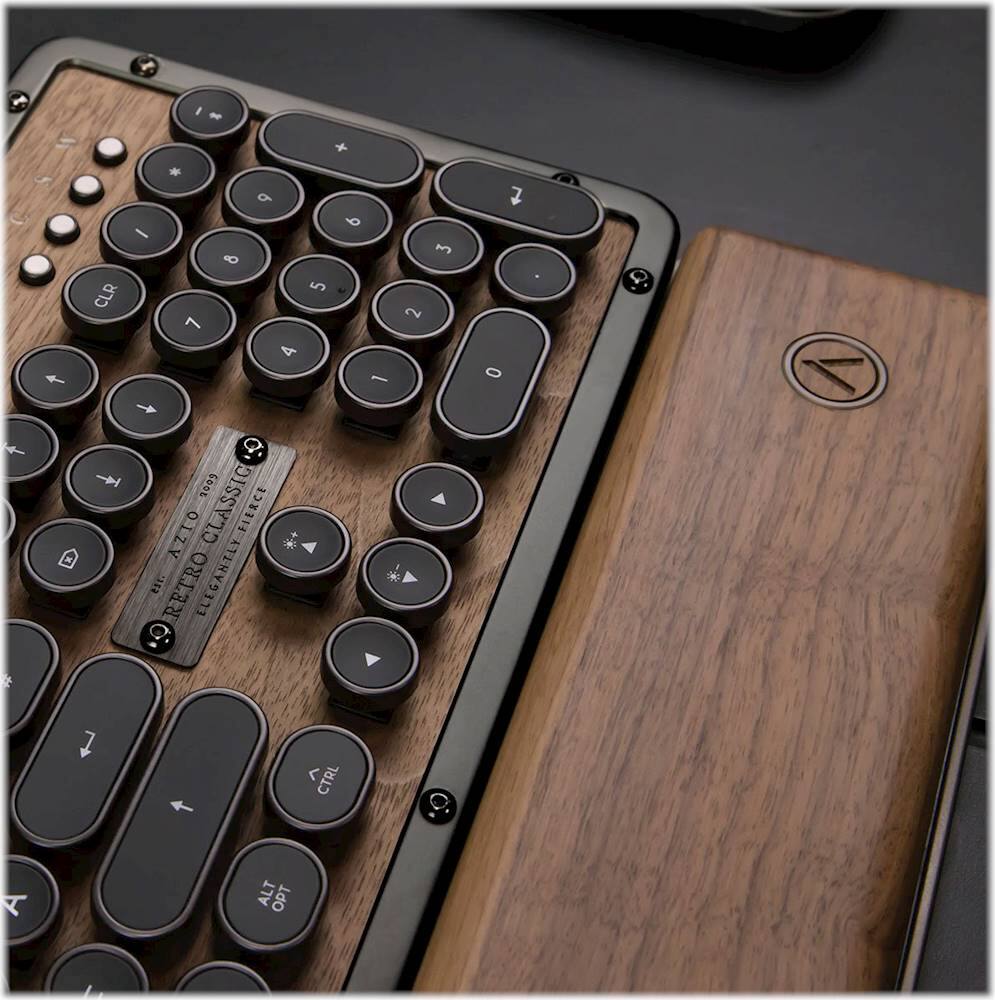 Alt View 14. AZIO - Retro Classic Palm Rest - Elwood Walnut.