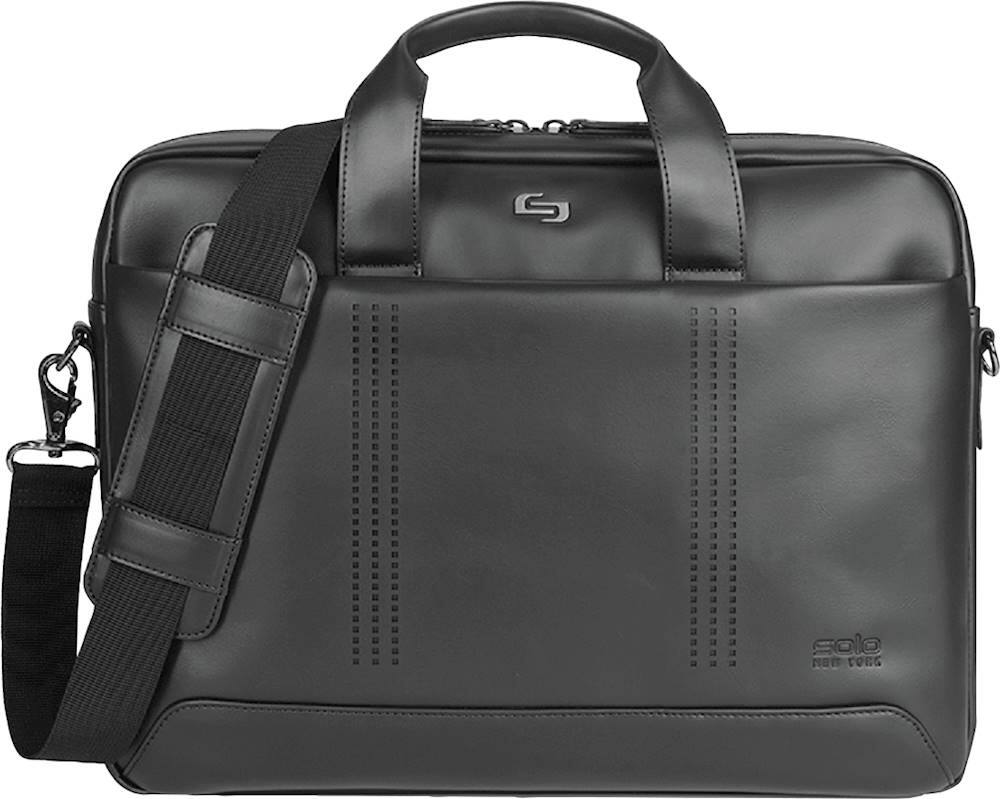 Best Buy Solo New York Murray Slim Briefcase for 15.6" Laptop Black
