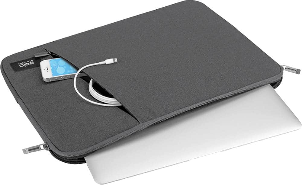 Alt View 14. Solo New York - Oswald Sleeve for 15.6" Laptop - Gray.