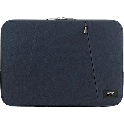 Front. Solo New York - Oswald Sleeve for 15.6" Laptop - Navy.