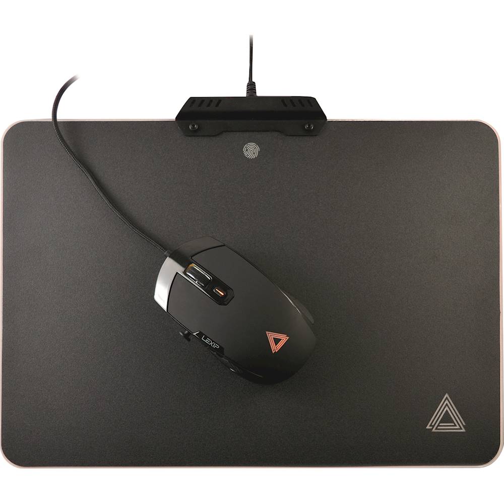 Pulse Aluminum Metal Gaming Mouse Pad Hard Mouse Surface Non-Slip Rubber Base 