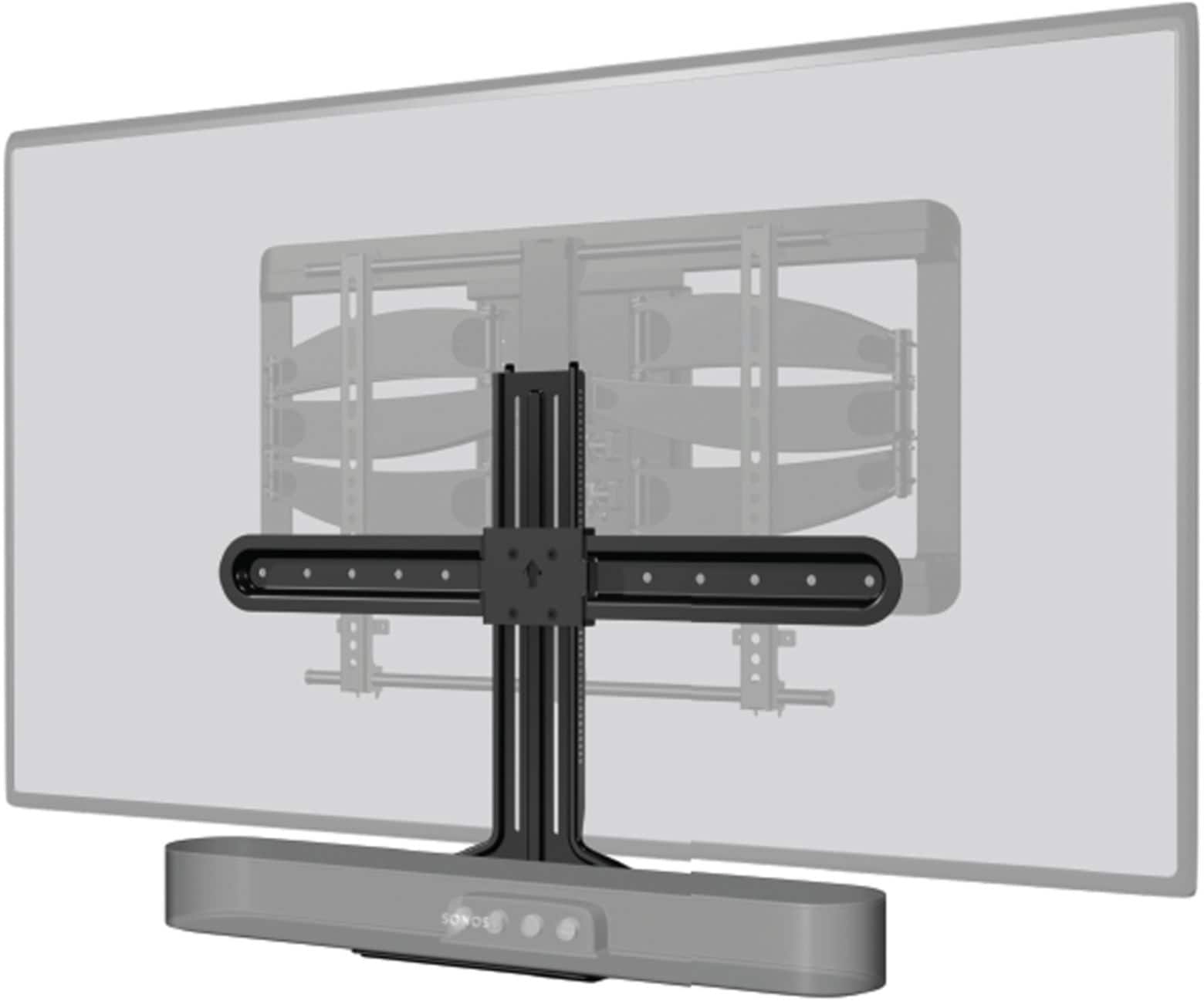 Alt View 12. Sanus - Soundbar TV Mount Designed for the Sonos Beam Soundbar - Gen 1, 2 - Compatible with TVs 37"-70" - Black.