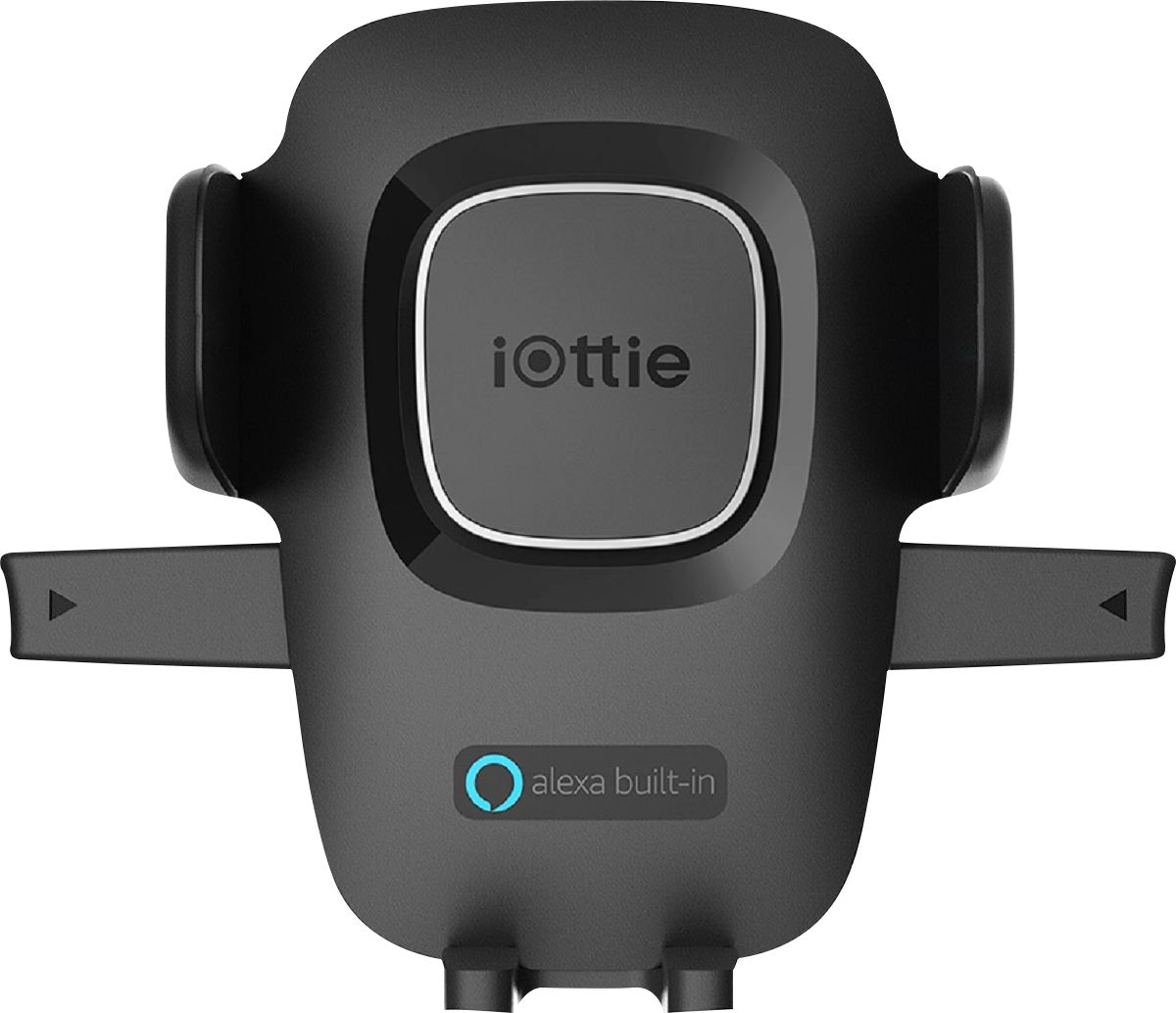 Angle View: iOttie - Easy One Touch Connect Alexa Enabled Car Mount for Mobile Phones - Black