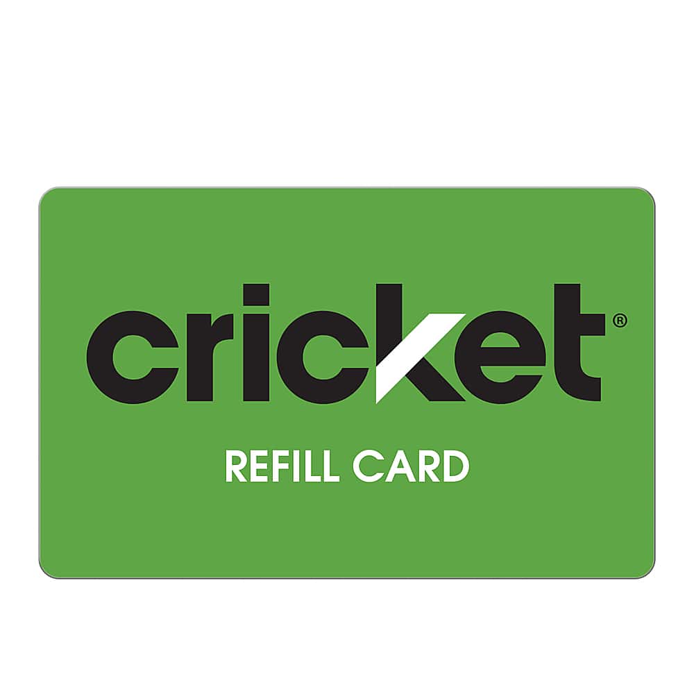 Front. Cricket Wireless - $25 Refill Card - Green.