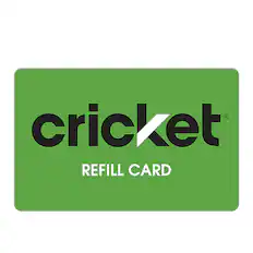 Front. Cricket Wireless - $25 Refill Card - Green.