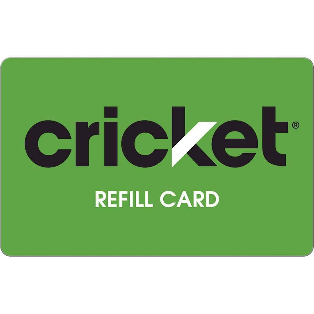 Front. Cricket Wireless - $55 Refill Card.