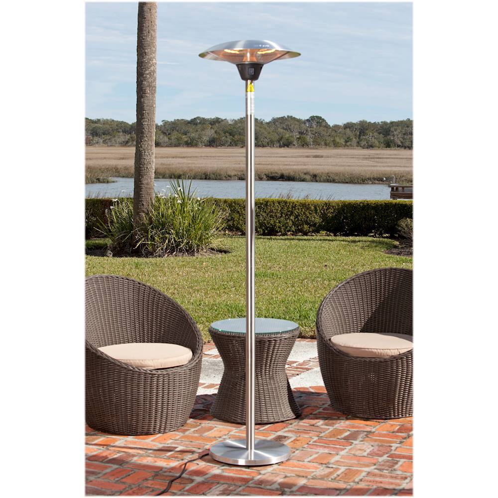 Best Buy Fire Sense Frisco Halogen Patio Heater Silver 62218