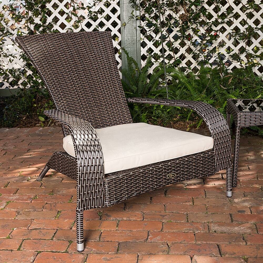 Alt View 12. Patio Sense - Coconino Mocha Wicker 3-Piece Chat Set - Mocha.