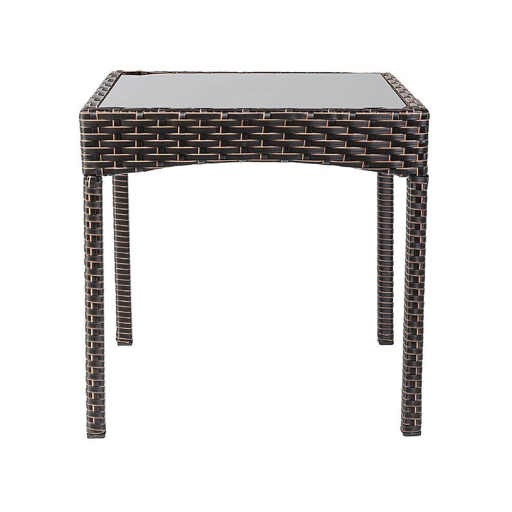 Alt View 13. Patio Sense - Coconino Mocha Wicker 3-Piece Chat Set - Mocha.