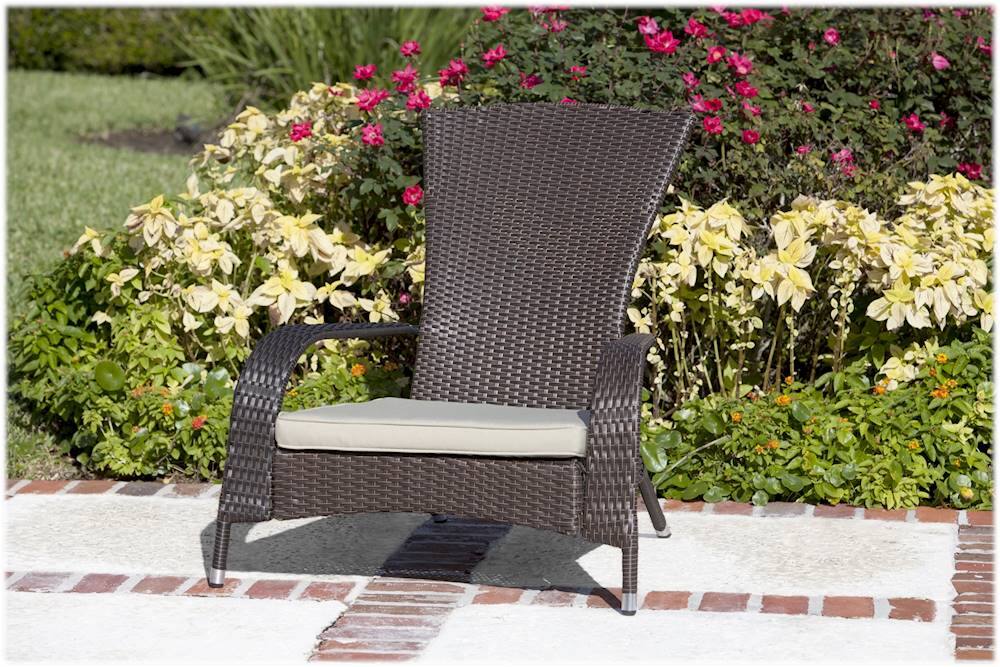 Alt View 18. Patio Sense - Coconino Mocha Wicker 3-Piece Chat Set - Mocha.