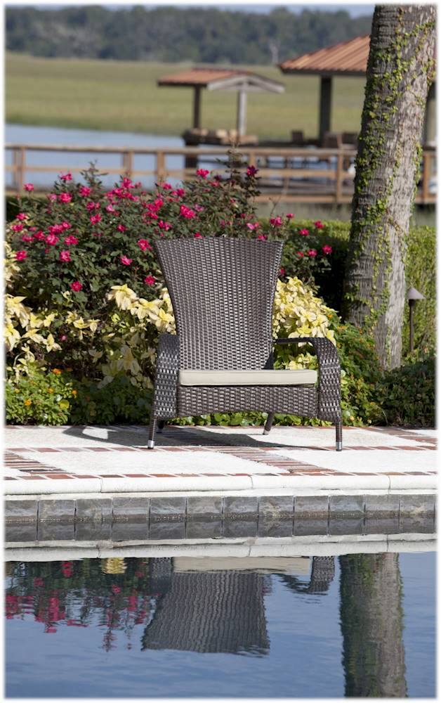 Alt View 19. Patio Sense - Coconino Mocha Wicker 3-Piece Chat Set - Mocha.