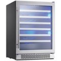 Left Zoom. Zephyr - Presrv 24 in. 53-Bottle Wine Cooler with Single Temperature Zone and 39 dBA - Stainless steel and glass.