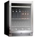 Alt View Zoom 11. Zephyr - Presrv 24 in. 7-Bottle and 112 Can Single Zone Beverage Cooler - Stainless steel and glass.