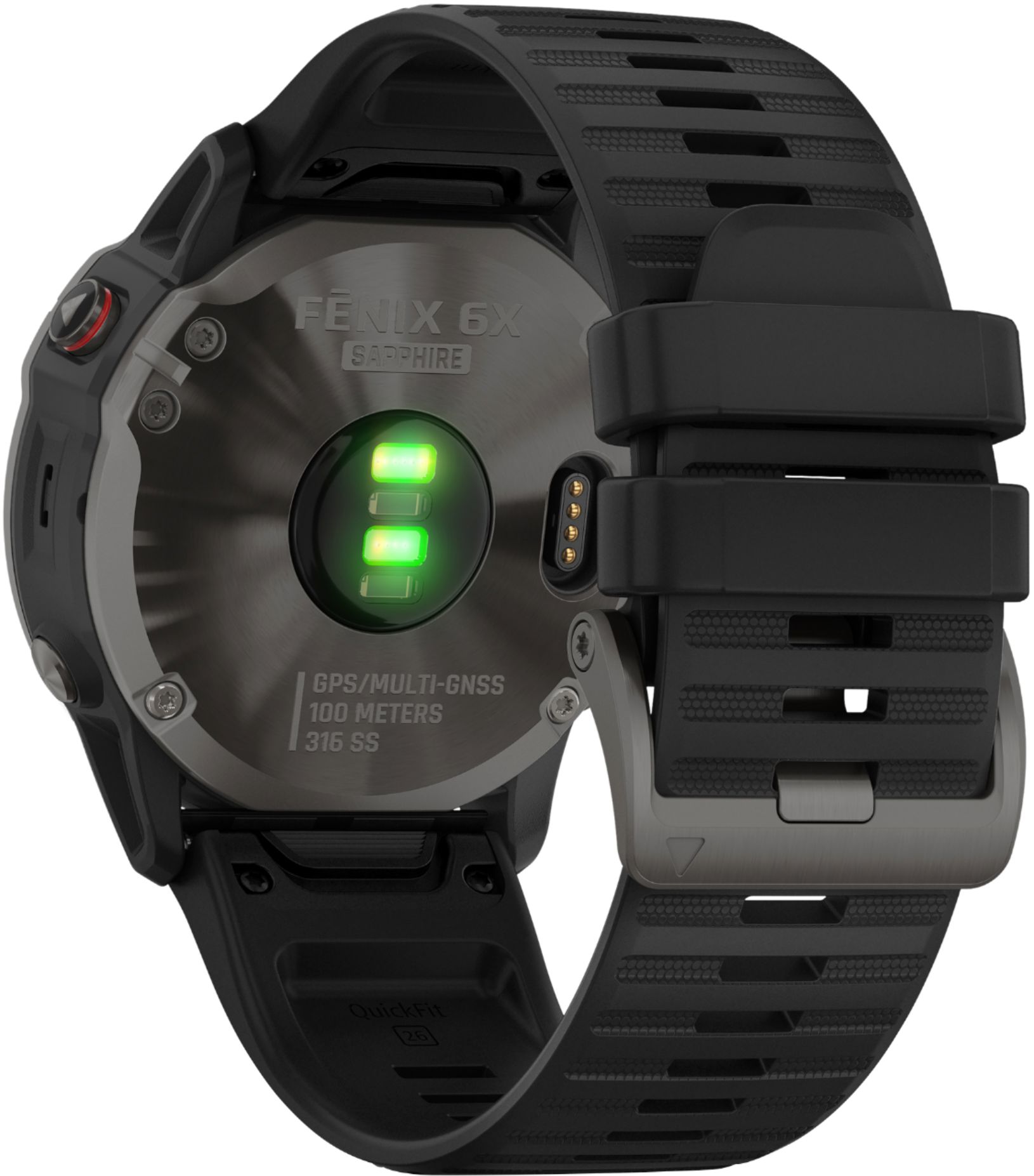 Best Buy: Garmin fēnix 6X Sapphire GPS Smartwatch mm Fiber
